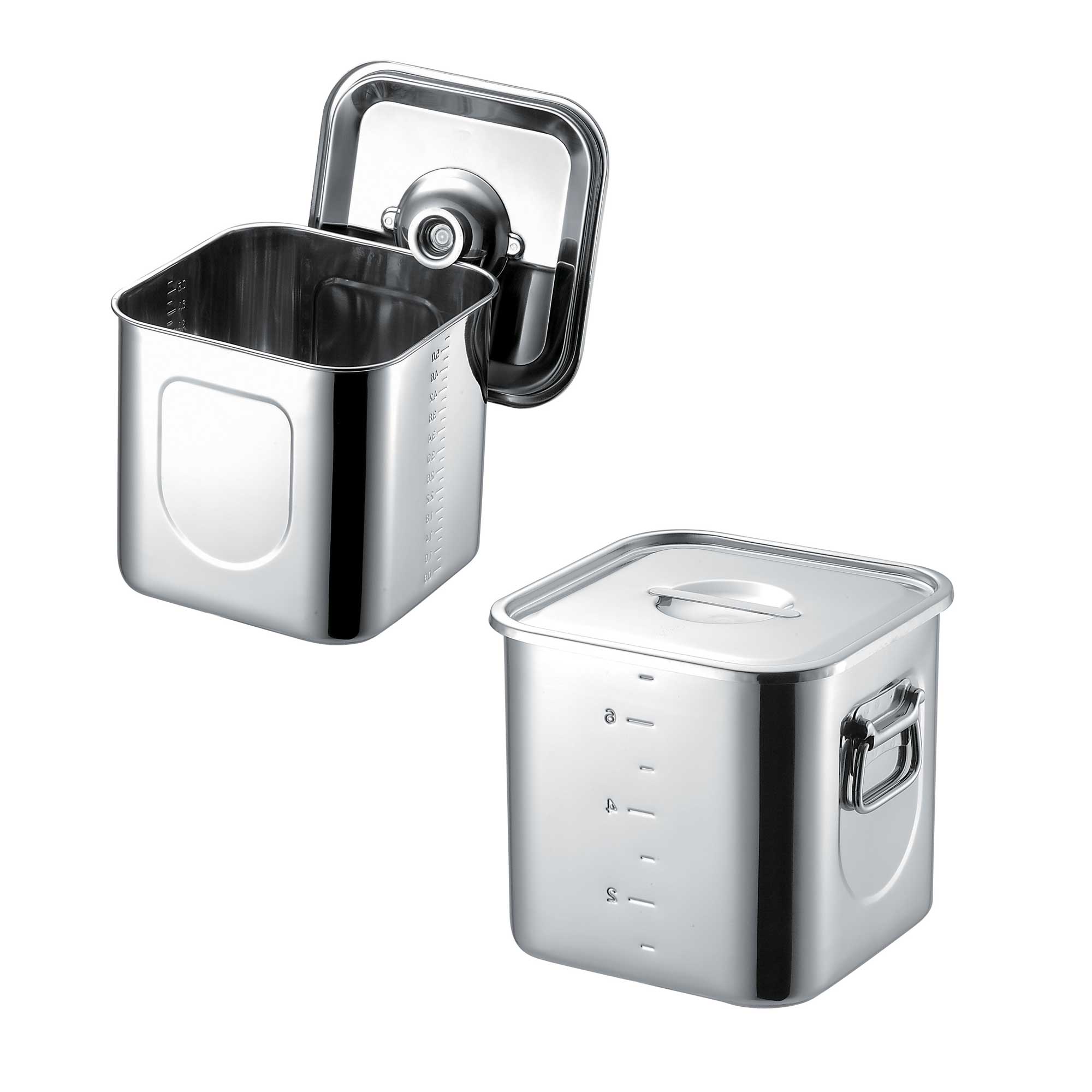 深型角キッチンポット（目盛付） – 株式会社本間製作所