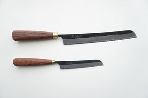 鍛冶職人 赤畠大徳 ｜ 黒打パン切り包丁 120mm