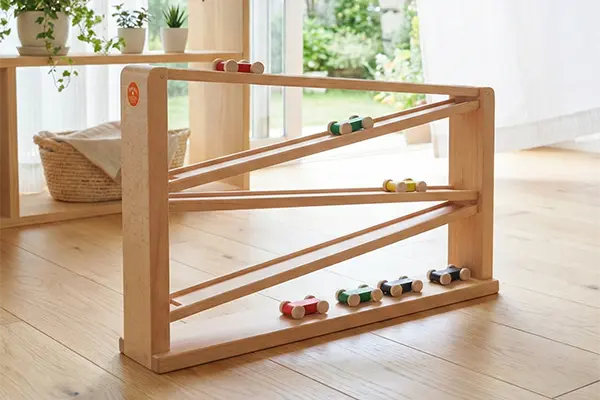 BECK(ベック) クネクネバーン・大｜木製スロープトイ 車の知育玩具(3歳