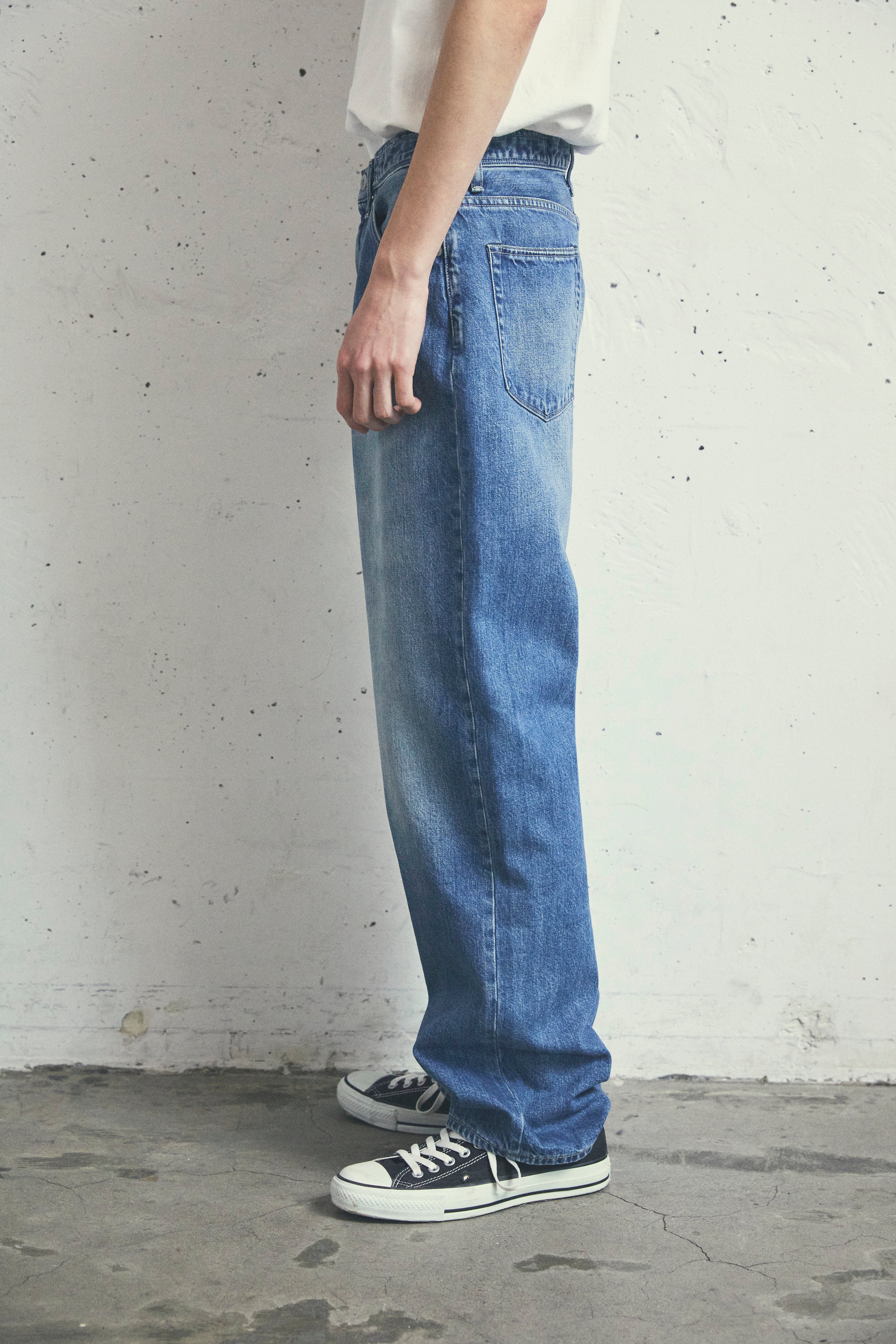 KURO | オプティマウォッシュ002 デニムパンツ | ハイウエストワイド