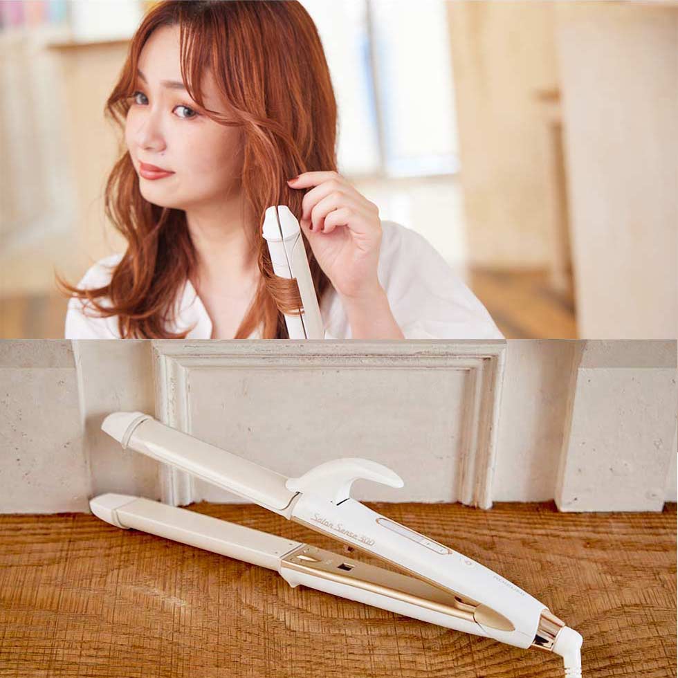 販売終了】サロンセンス300マイナスイオン2WAYアイロン30mmKHR-7520