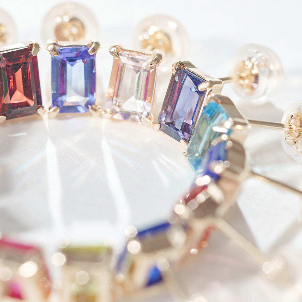 K10 誕生石 ホワイトトパーズ ピアス ｜43-8004｜ L&Co.BIJOUX – L&Co