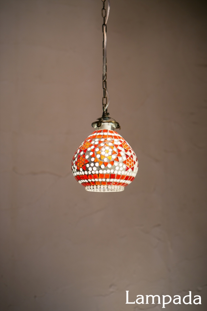 IDP707 インド・モザイクガラス ペンダントライト ¥18,150（税込