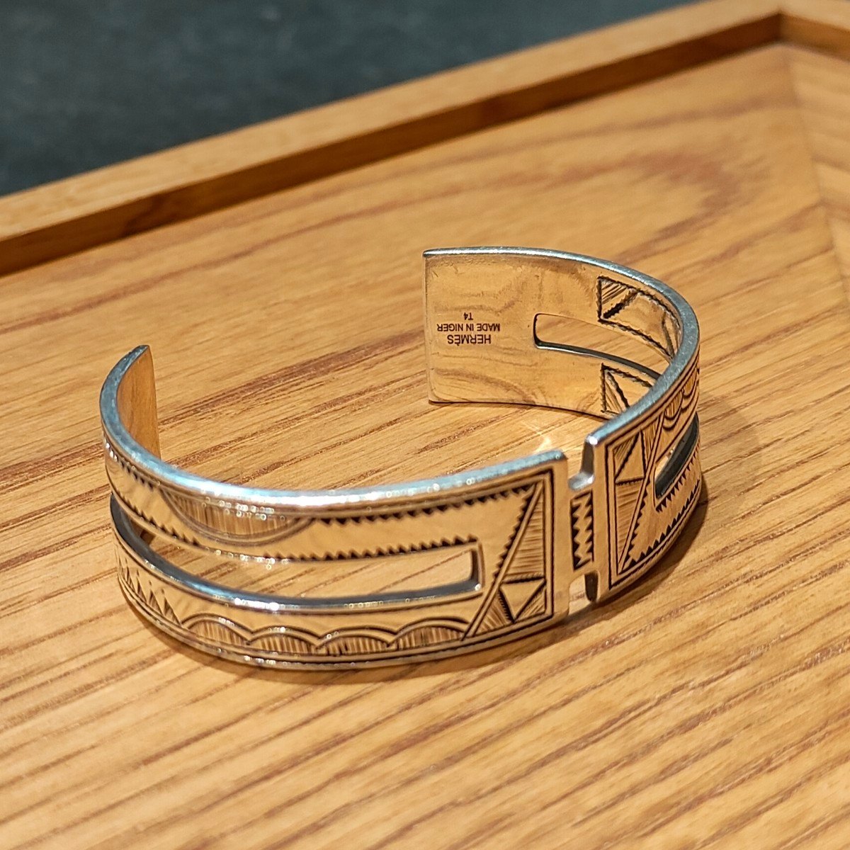 HERMES Accessory】エルメス バングル トゥアレグ T4 シルバー925 ユニ
