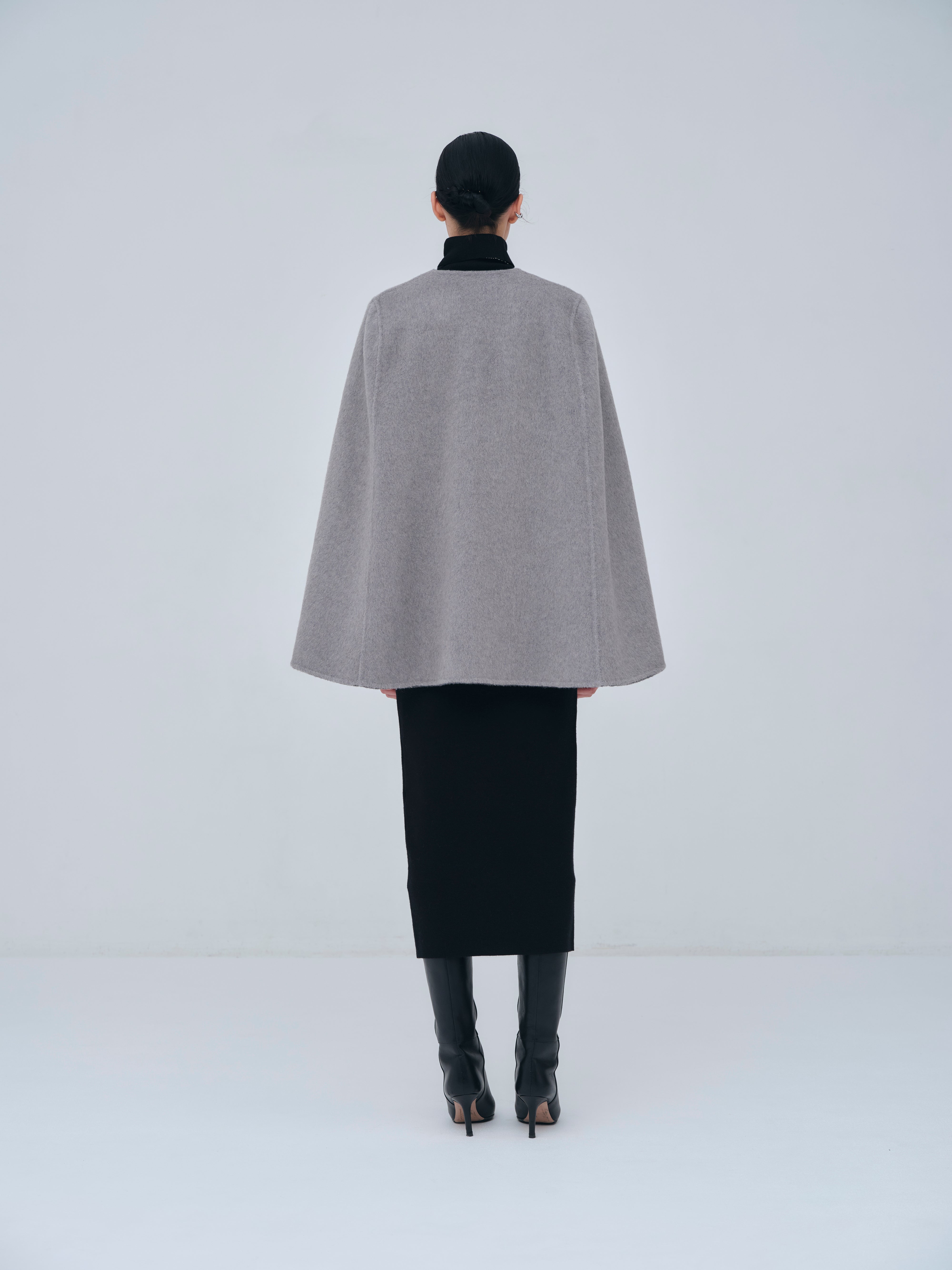 Dual Face Cape Coat – L'AUBE BLANC