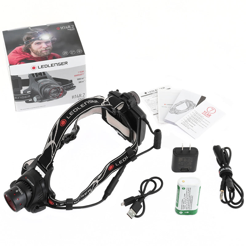 生産終了】Ledlenser H14R.2 ｜工事・作業用ヘッドライト｜レッド