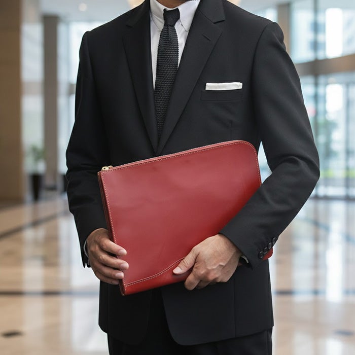 L字クラッチバッグM｜PORCO ROSSO