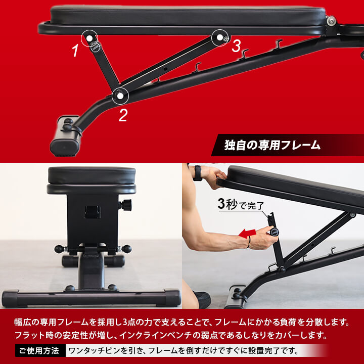 マルチポジションベンチ ｜ラインナップ｜トレーニング用品ブランド