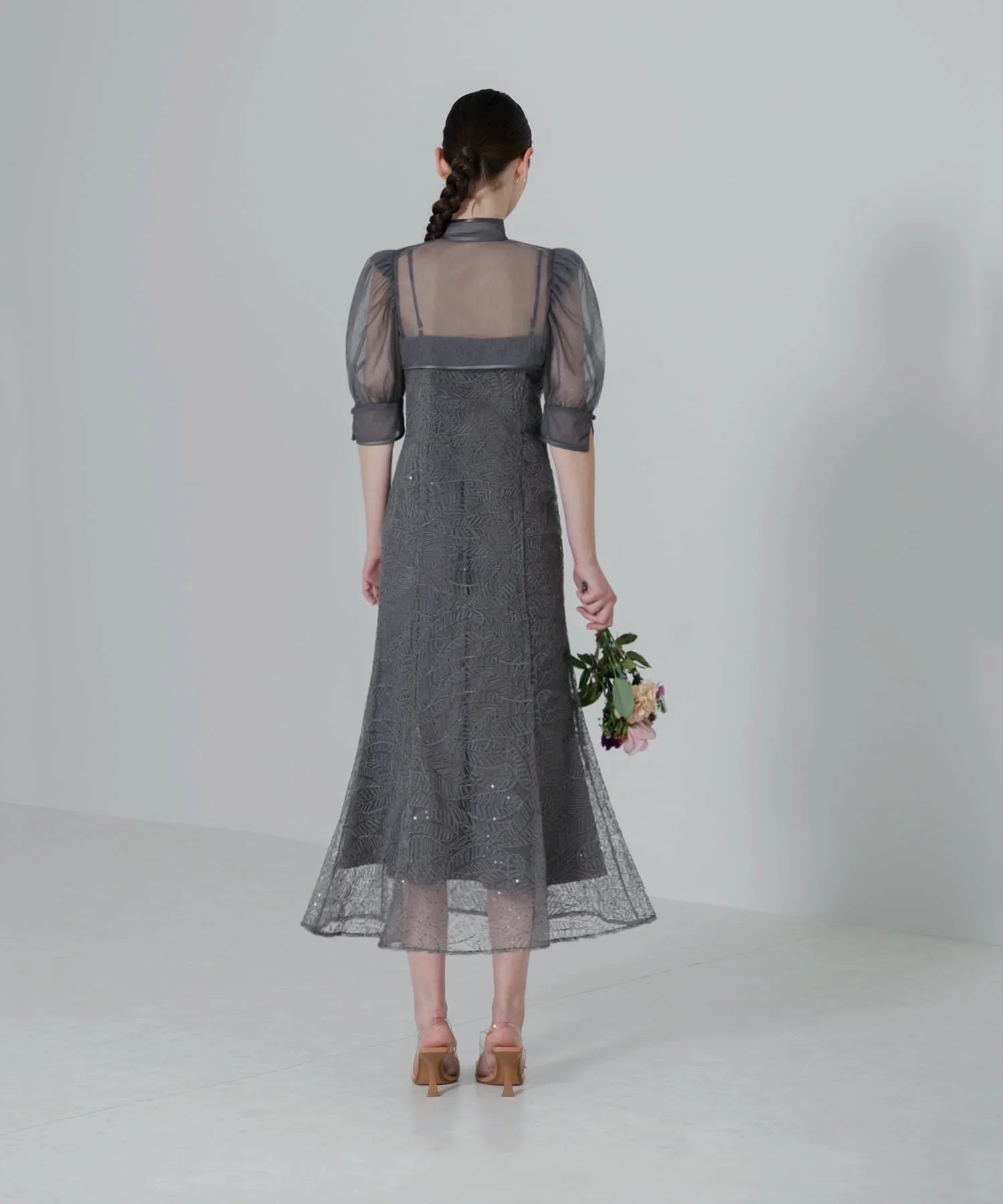 当日発送】スパンコールボタニカルマーメイドボレロ2WAYドレス