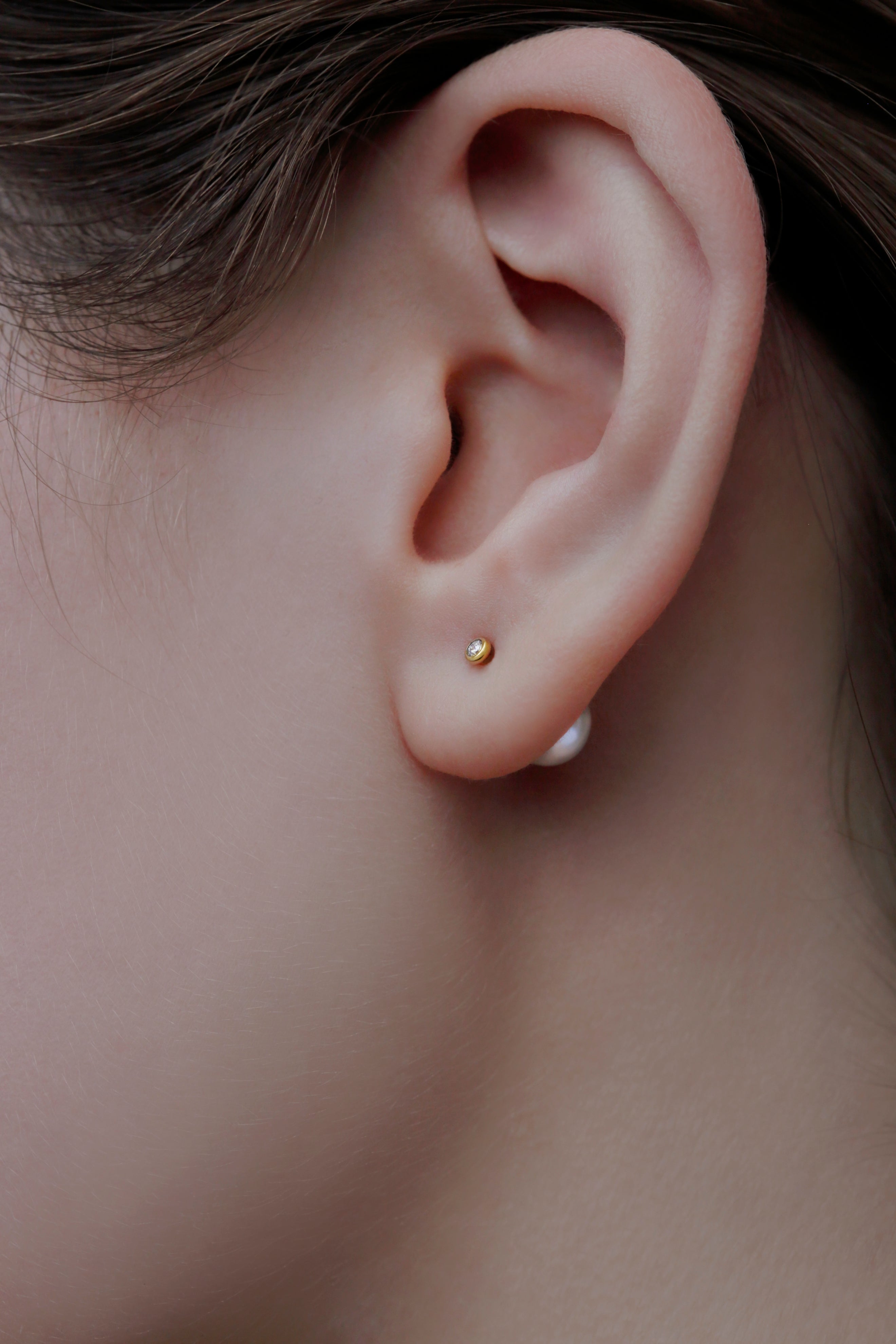 diamond pierce & pearl catch single – les bon bon Online store