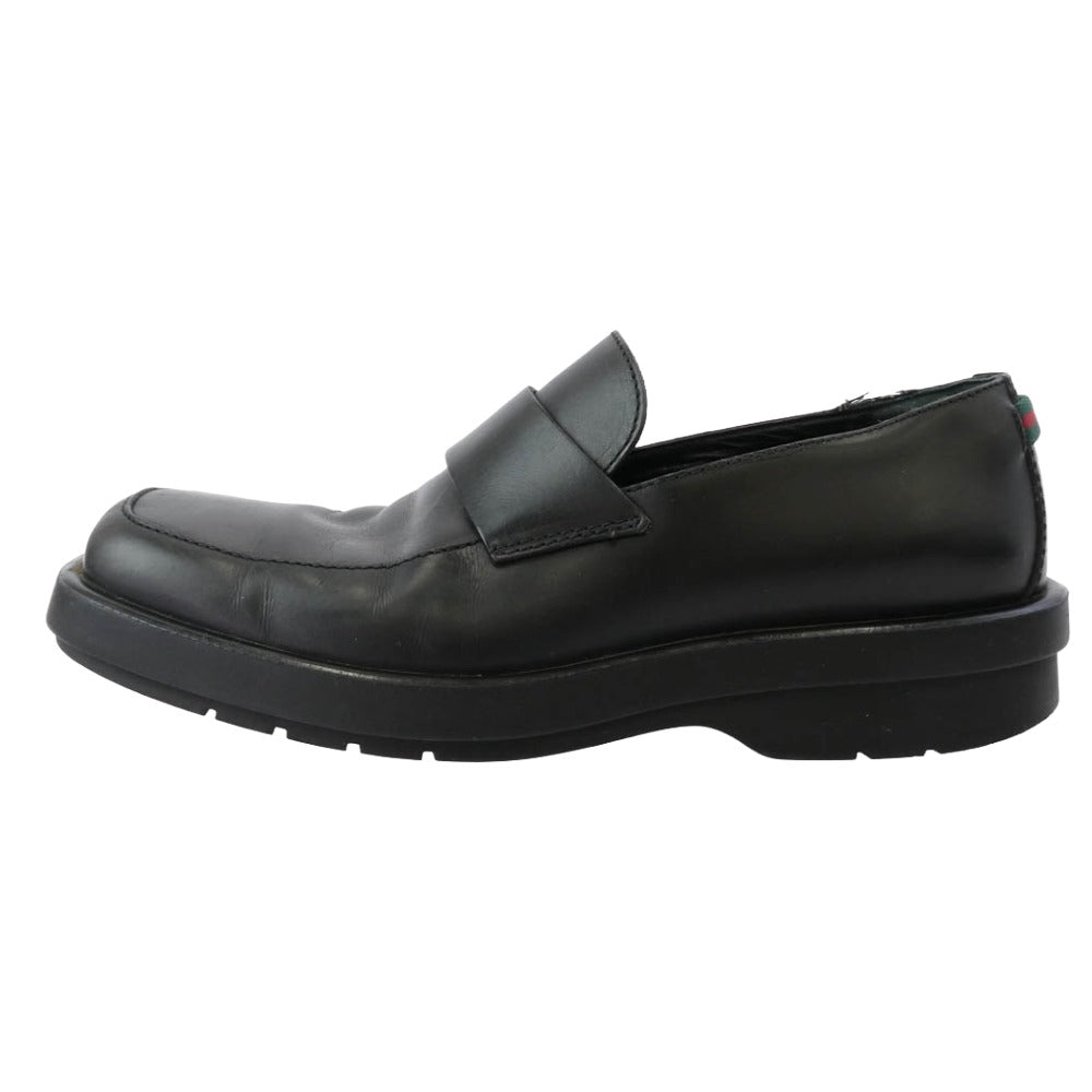 GUCCI グッチ 6067 スクエアトゥ シェリーライン レザー ローファー