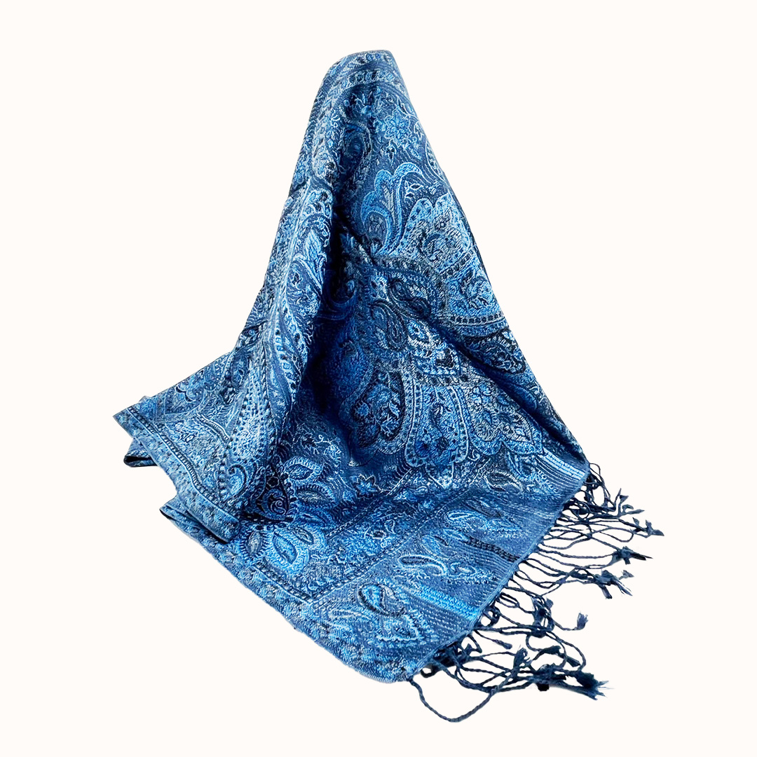 Like Flowers / ブルーラグーン｜タイシルク100％ストール