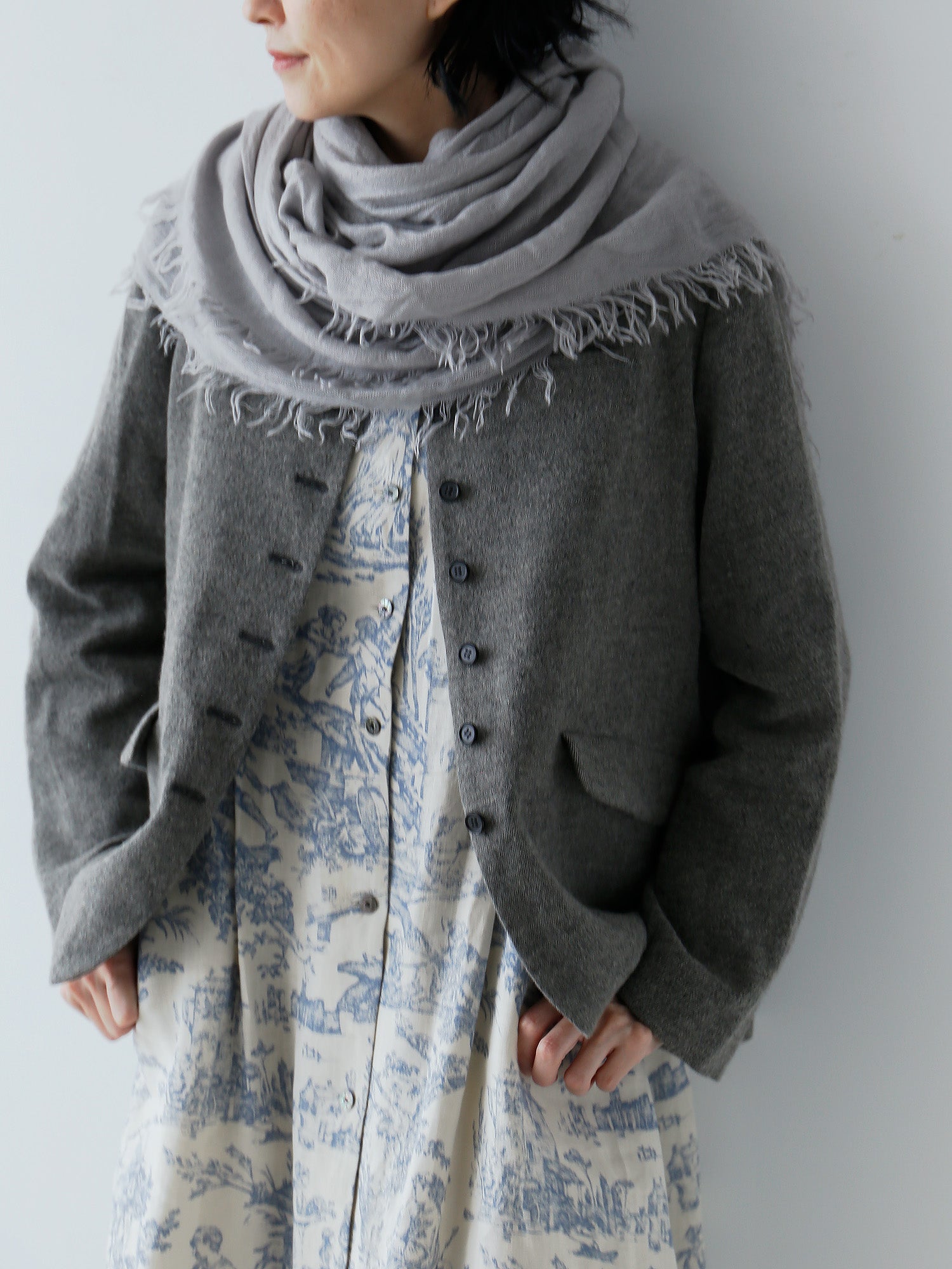 Botto Giuseppe カシミアシルクストール 140×140cm — LISETTE