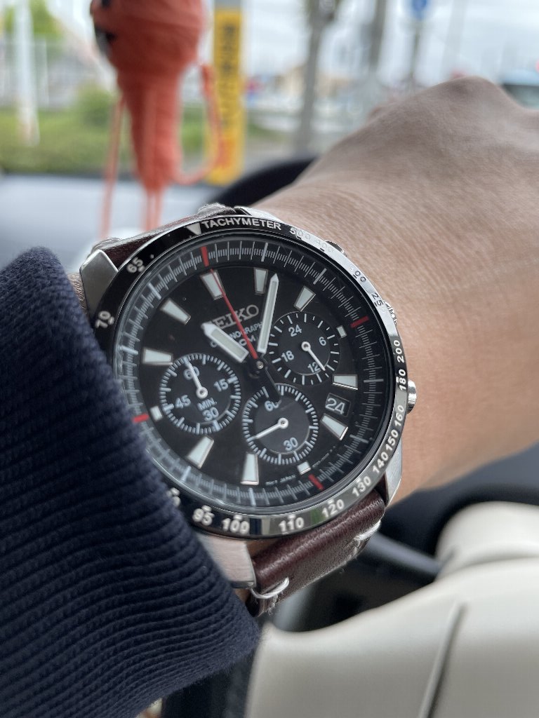 □ SEIKO 瞬間帰零式 chronograph 6T63-00D0 Ref:SSB031 : 僕と猫と