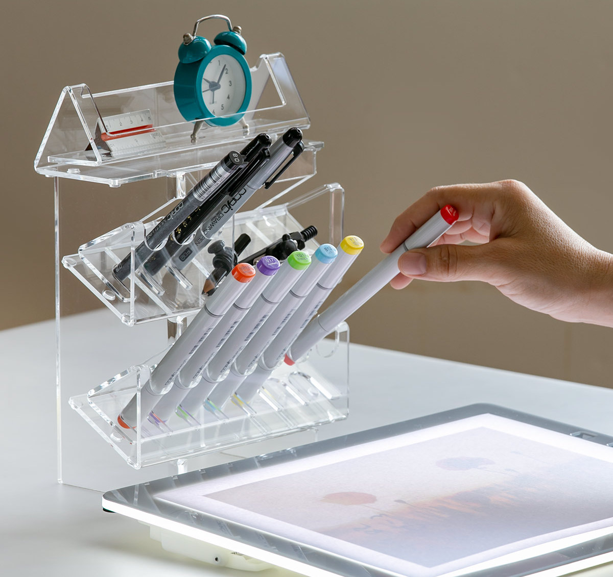 ペンスタンドセットアップ（3種） トレビュアー トレース台専用