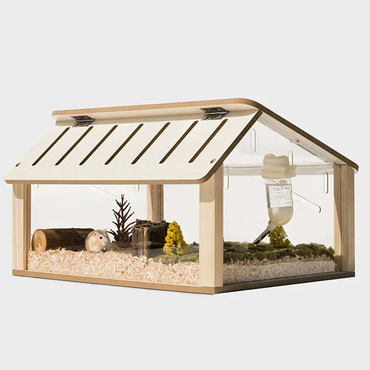 ケージ 小動物 ミオファン デラックスハウス ダブルルーフ ハムスター