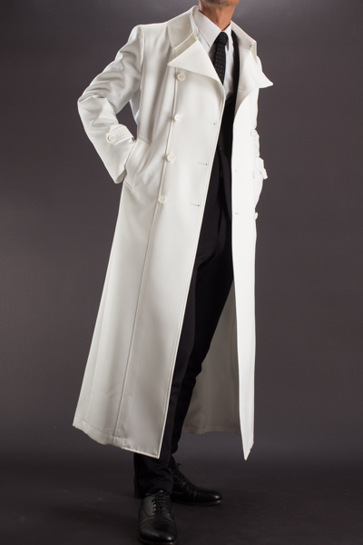 白いロングコート ナポレオンタイプ | 着丈135cm 【 通販 | 販売