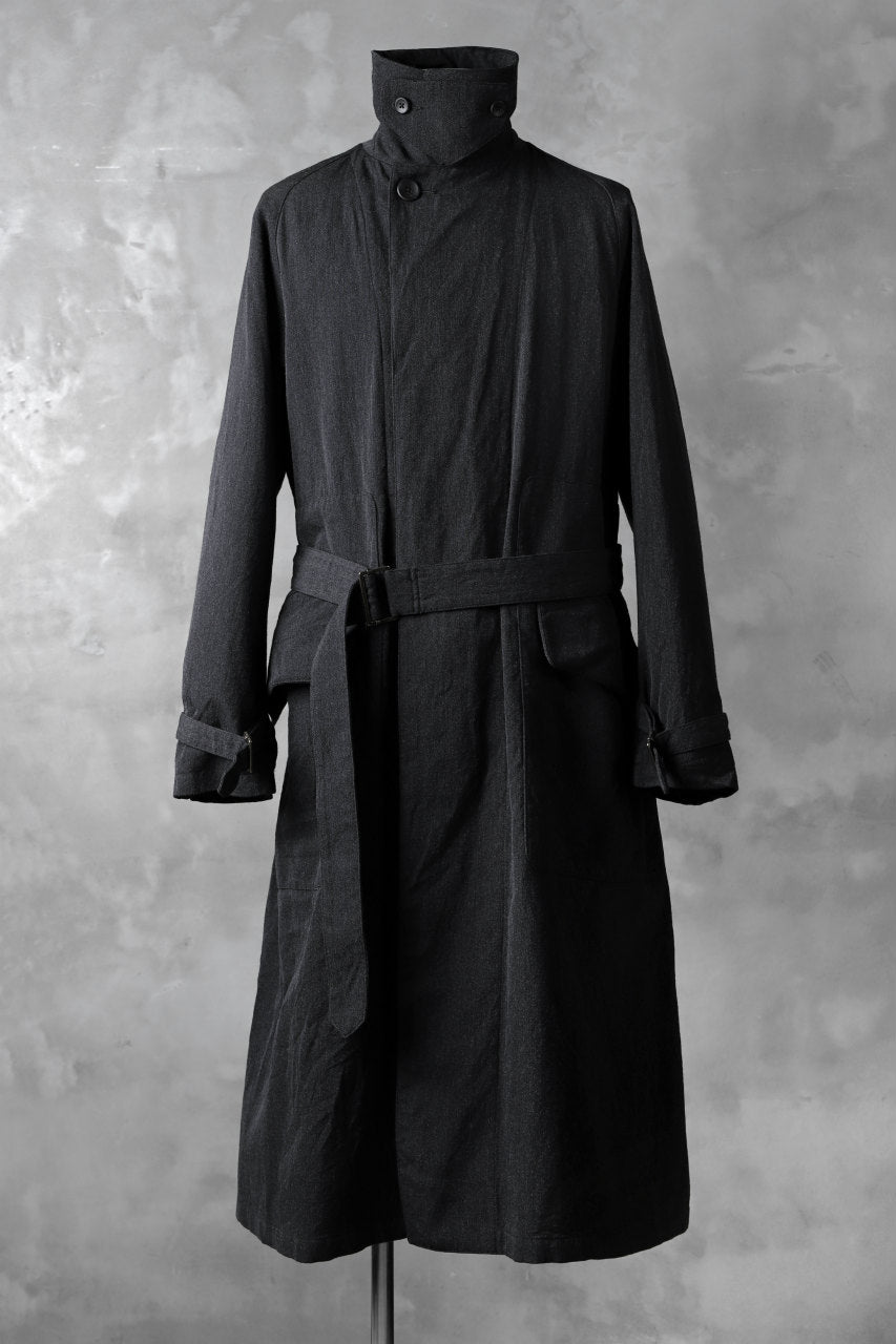 sus-sous motorcycle coat MK-2 / W64L36 Tricotine (CHARCOAL×NAVY