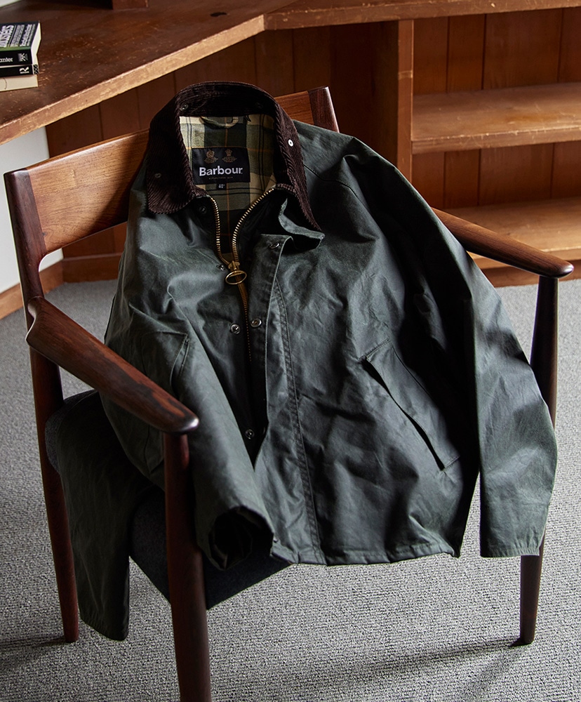 Transport Wax Cotton Short Blouson(32 BLK(Black)): Barbour