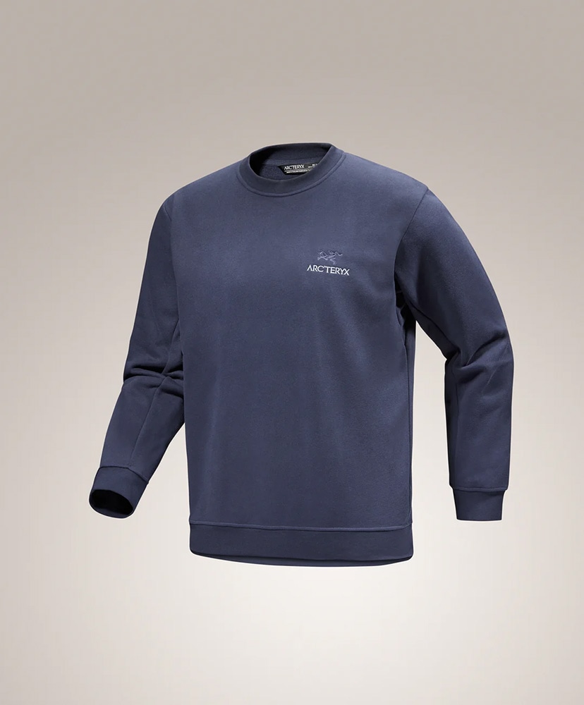 Emblem Fleece Crew Men's(L(MEN) Black Sapphire/ブラックサファイア