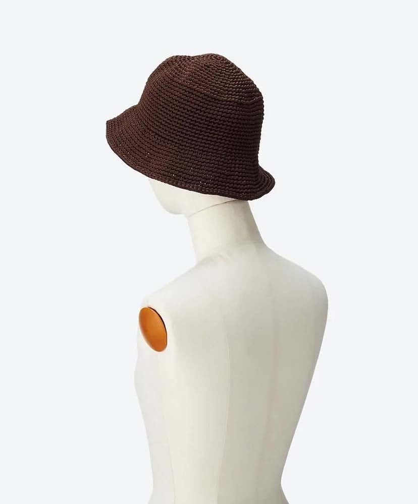 Poly Hand Knit Bucket Hat(F(WOMEN) Black/ブラック): KIJIMA TAKAYUKI