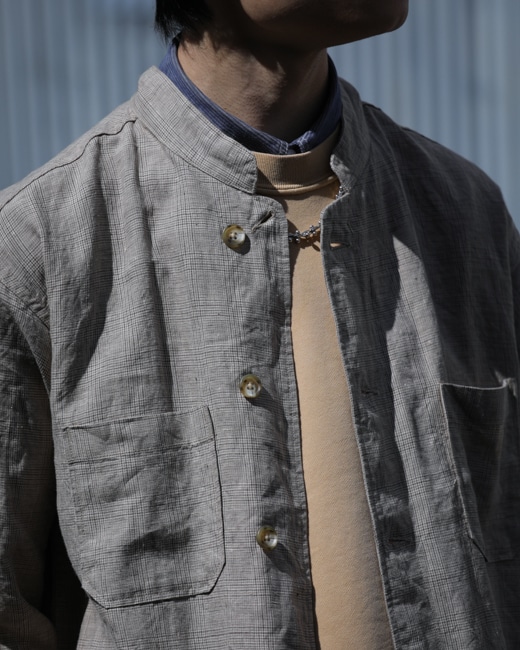 ENGINEERED GARMENTS Dayton Shirt [Beige(Linen Glen Plaid)]