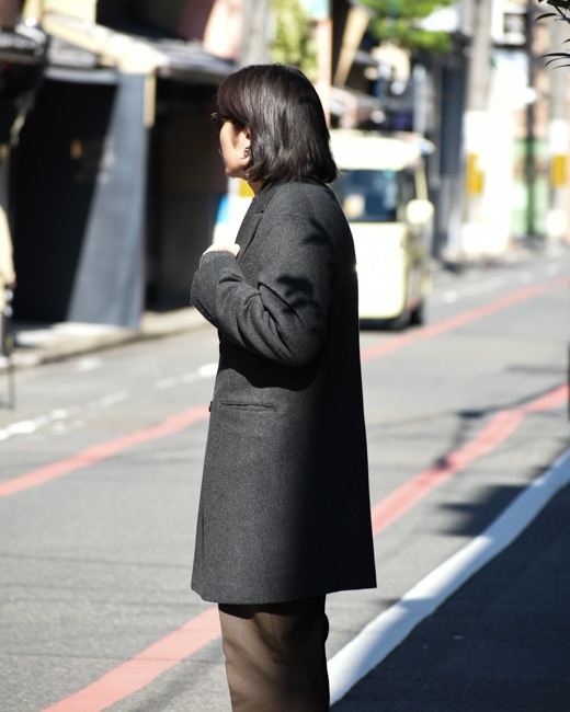 MAATEE&SONS W CHESTER COAT [Charcoal]