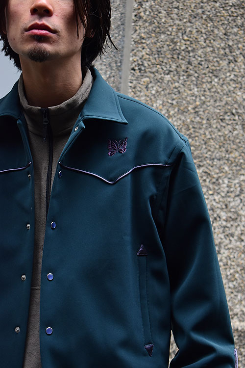 NEEDLES[ニードルズ] 23AW Piping Cowboy Jacket - Double Cloth [Green]