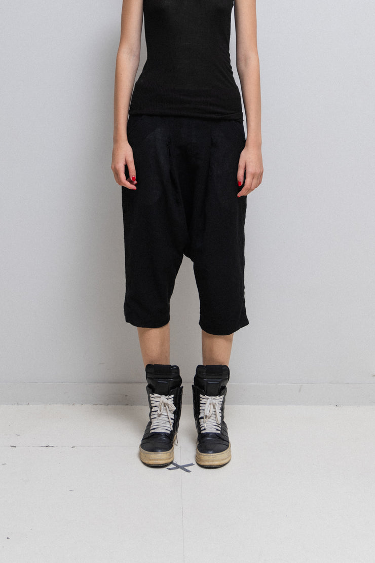 RICK OWENS - SS11 « ANTHEM » Lightweight wool low crotch short