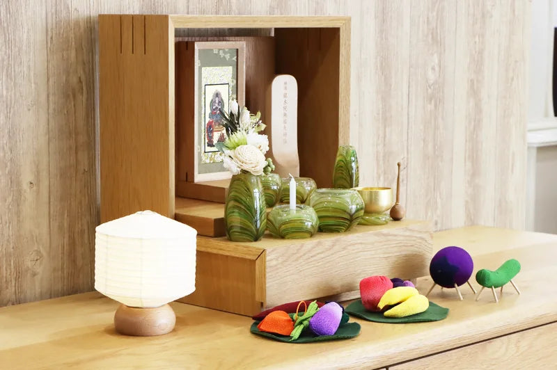 仏膳セット PC黒(内朱) お椀並べ方印刷付 | 仏具の通販 | インテリア