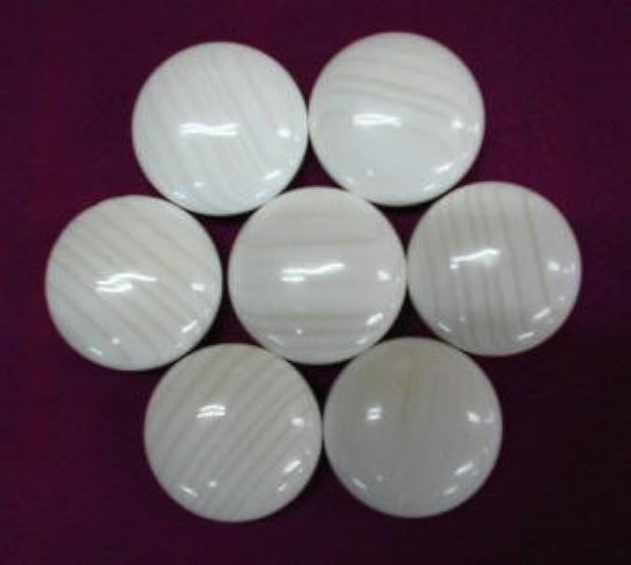 Amazon | 囲碁 日向特製蛤碁石 徳用 34号（厚さ約9.5mm） | 囲碁