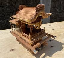 Amazon.co.jp: 上だんじり 三枚板 だんじり ミニだんじり 模型 彫刻