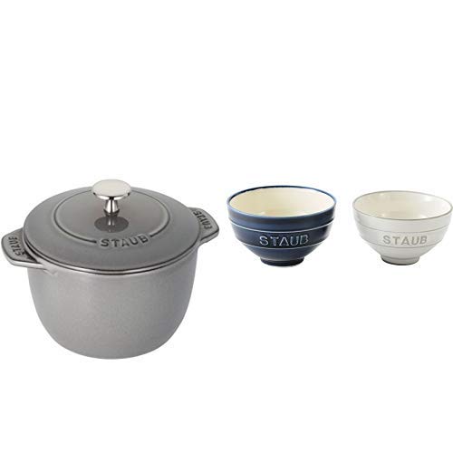 Amazon｜staub ストウブ 「 ラ ココット de GOHAN グレー M 16cm