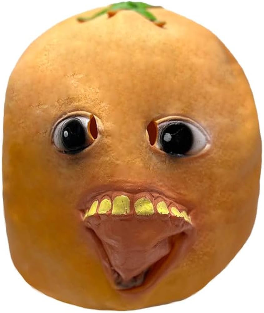 Amazon.co.jp: [バラエティ本舗] オレンジ お面 仮面 仮装 被り物