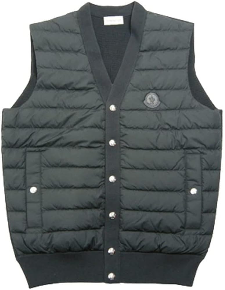 Amazon | [モンクレール] GILET TRICOT コットンニット切替ダウン