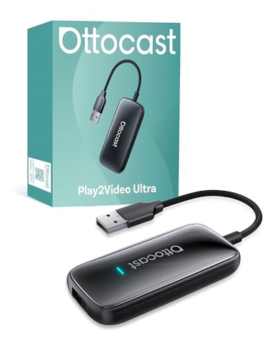 OTTOCAST Play2Video Ultra 2026 Upgrade Wireless CarPlay Android