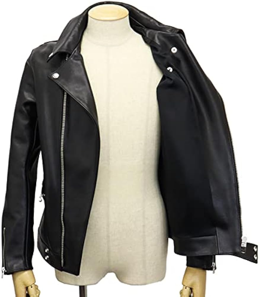 Amazon | 666 LEATHER WEAR LJM-8 フロントフラップ ライダース