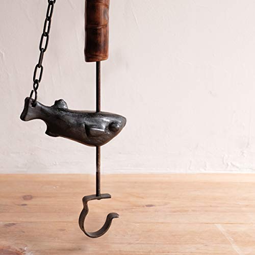 Amazon.co.jp: 囲炉裏 自在鉤 天然竹 漆塗り 小 ふぐ : ホーム＆キッチン