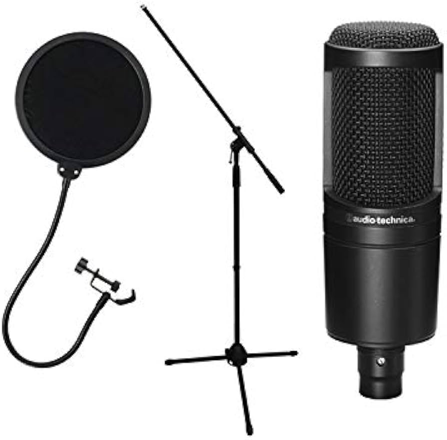 Amazon.co.jp: audio-technica AT2020 コンデンサーマイク＋ポップ