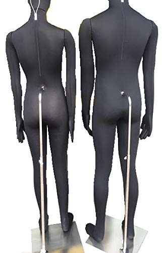 Amazon | 成人男性マネキン 軟体トルソー 布張りボディ黒 JF-MANB+BASE
