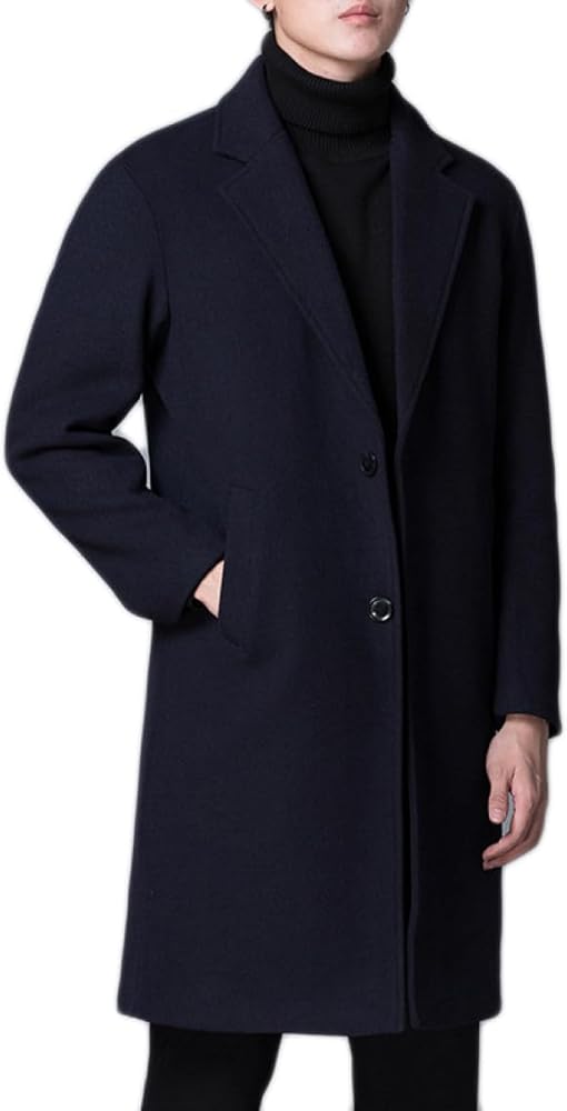 Amazon | [YJSO] チェスターコート アウター ネイビー コート メンズ