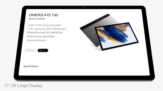 Amazon.com : UMIDIGI A15 Tab Tablet, 2K Vivid 11 inch FHD+ Large