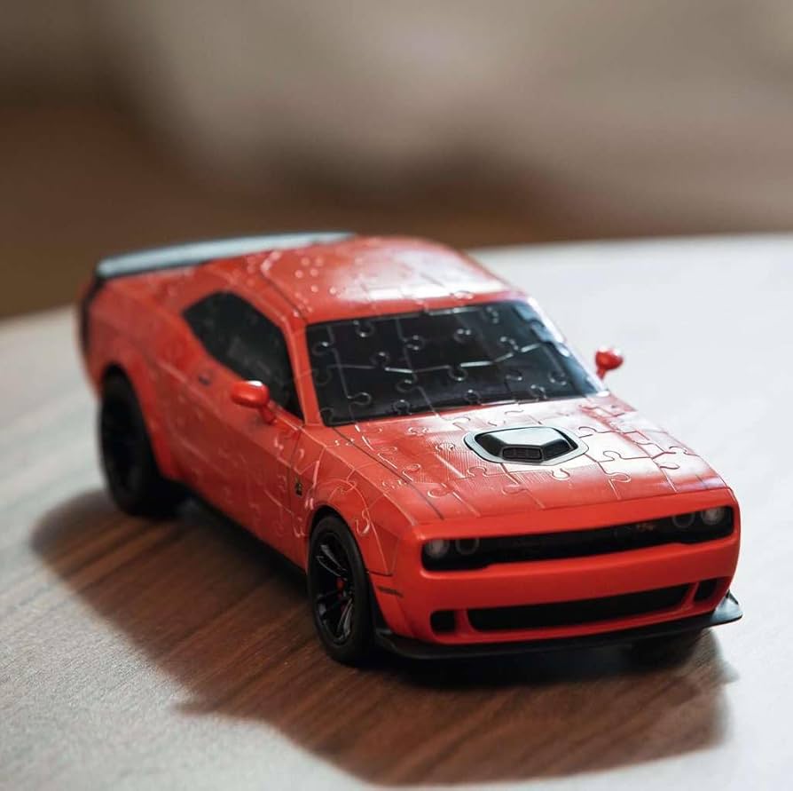 Amazon.com: Ravensburger - Dodge Challenger Red 3D Puzzle | 3D