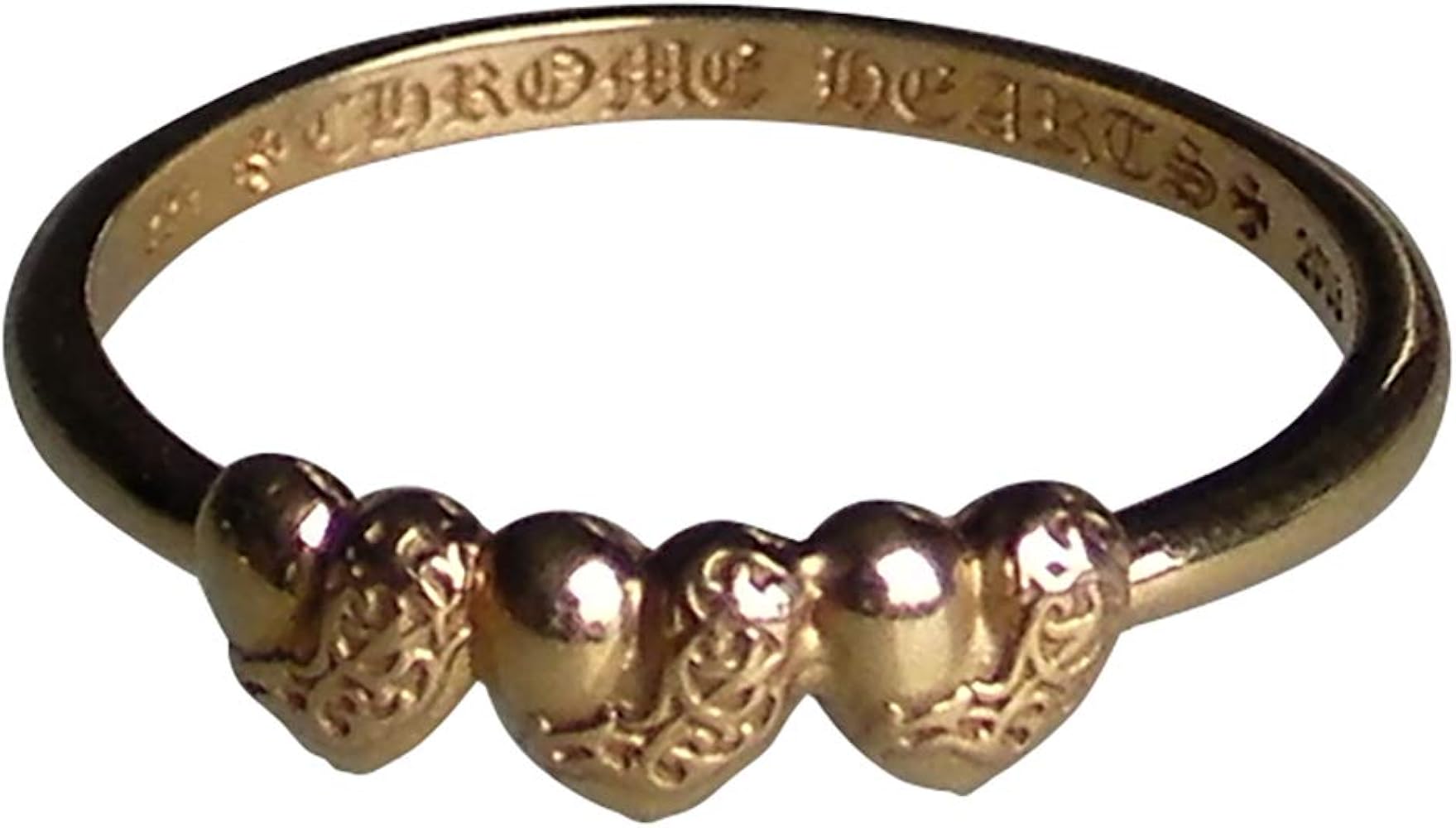 Amazon.co.jp: [クロムハーツ] 22K 3 FLORAL HEARTS BUBBLEGUM RING