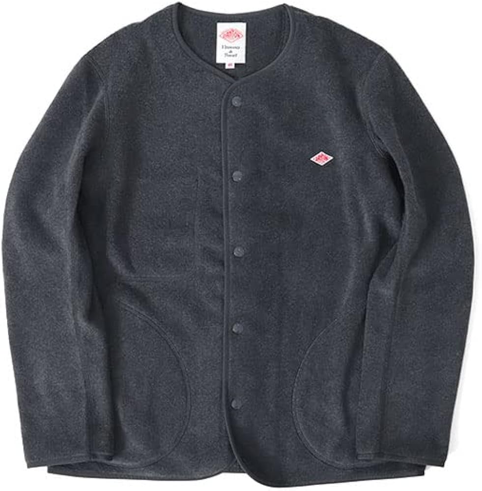 Amazon.co.jp: [ダントン] フリース ノーカラー ジャケット