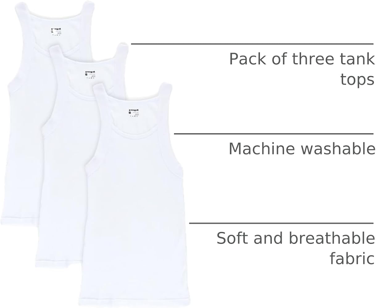 Amazon.com: Papi Men's 3-Pack Cotton Square Neck Tank Top – Soft