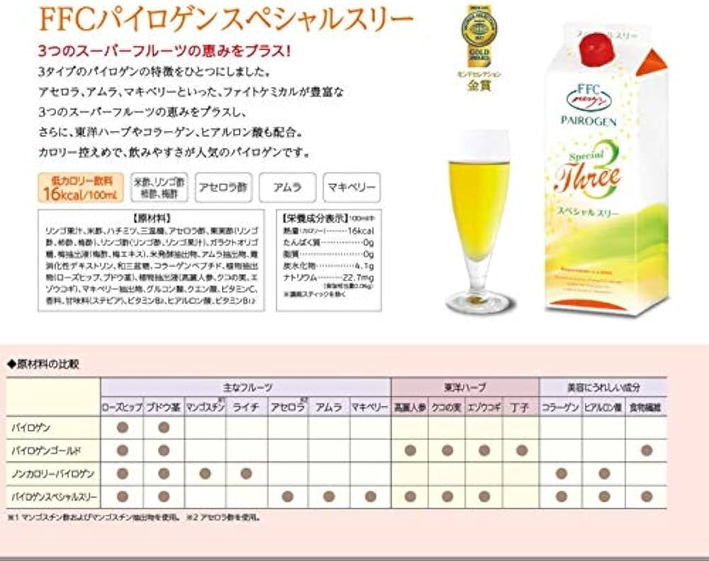 Amazon.co.jp: FFC パイロゲン スペシャルスリー 900ml 4本 セット