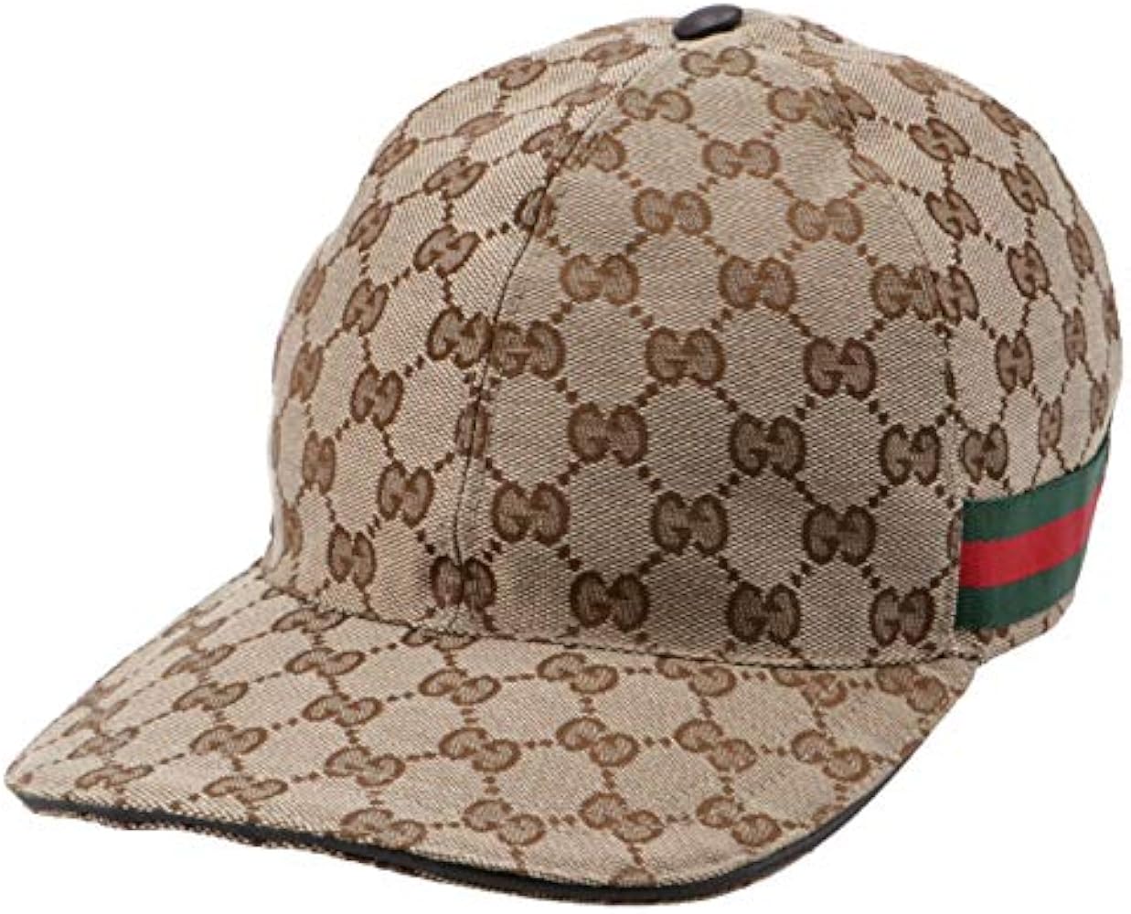 Amazon | [グッチ] 帽子 メンズ Baseball キャップ BEIGE/EBONY+CACAO