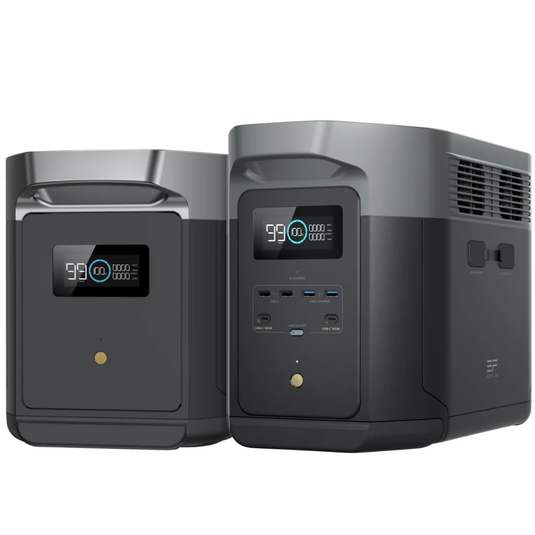 Amazon.co.jp: EcoFlow ポータブル電源 DELTA2 Max + 専用エクストラ