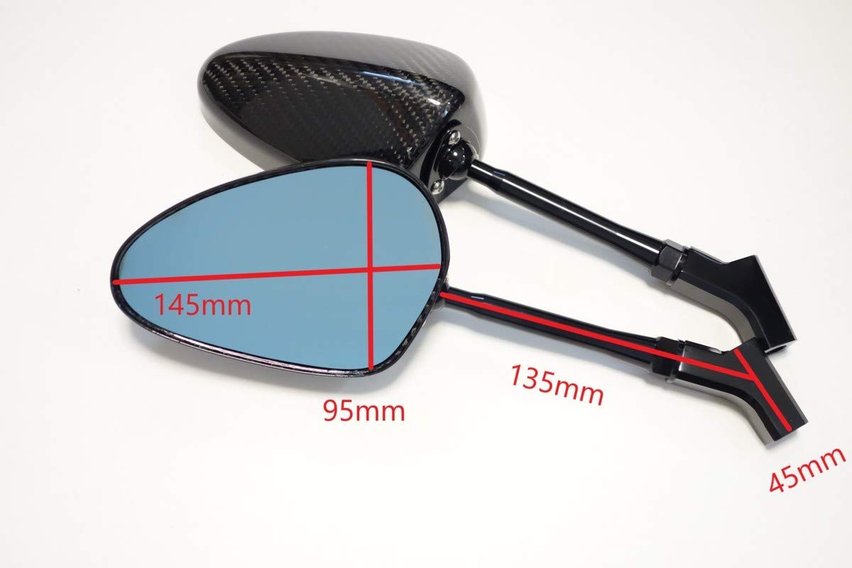 Amazon | 【SIMOTA正規品】カーボンバックミラー 【オーバル・ブルー